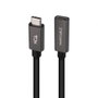 Nanocable Cable Prolongador USB-C 3.2 Gen2x2 20Gbps 1m Negro